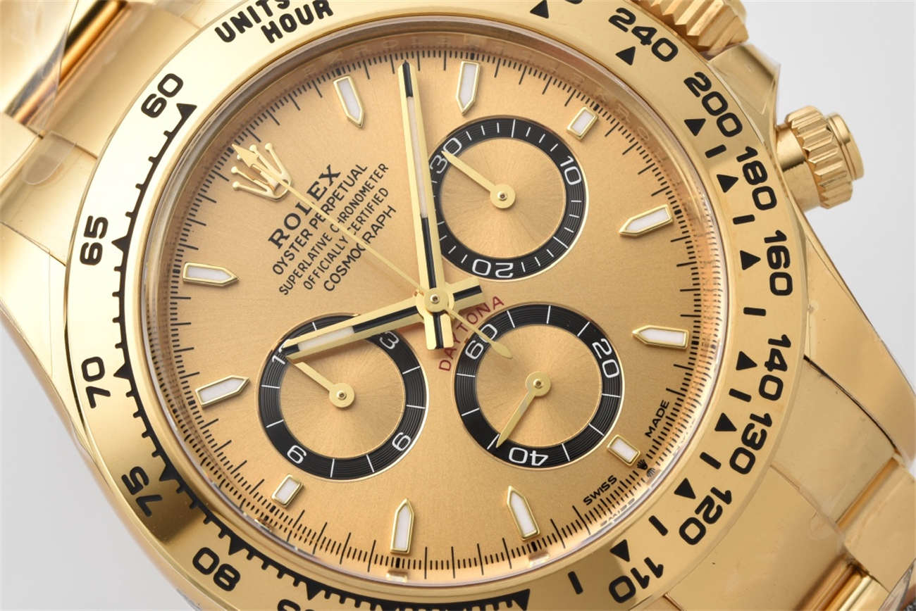 Rolex Daytona Champagne Dial Replica – 126518LN Yellow Gold Chronograph