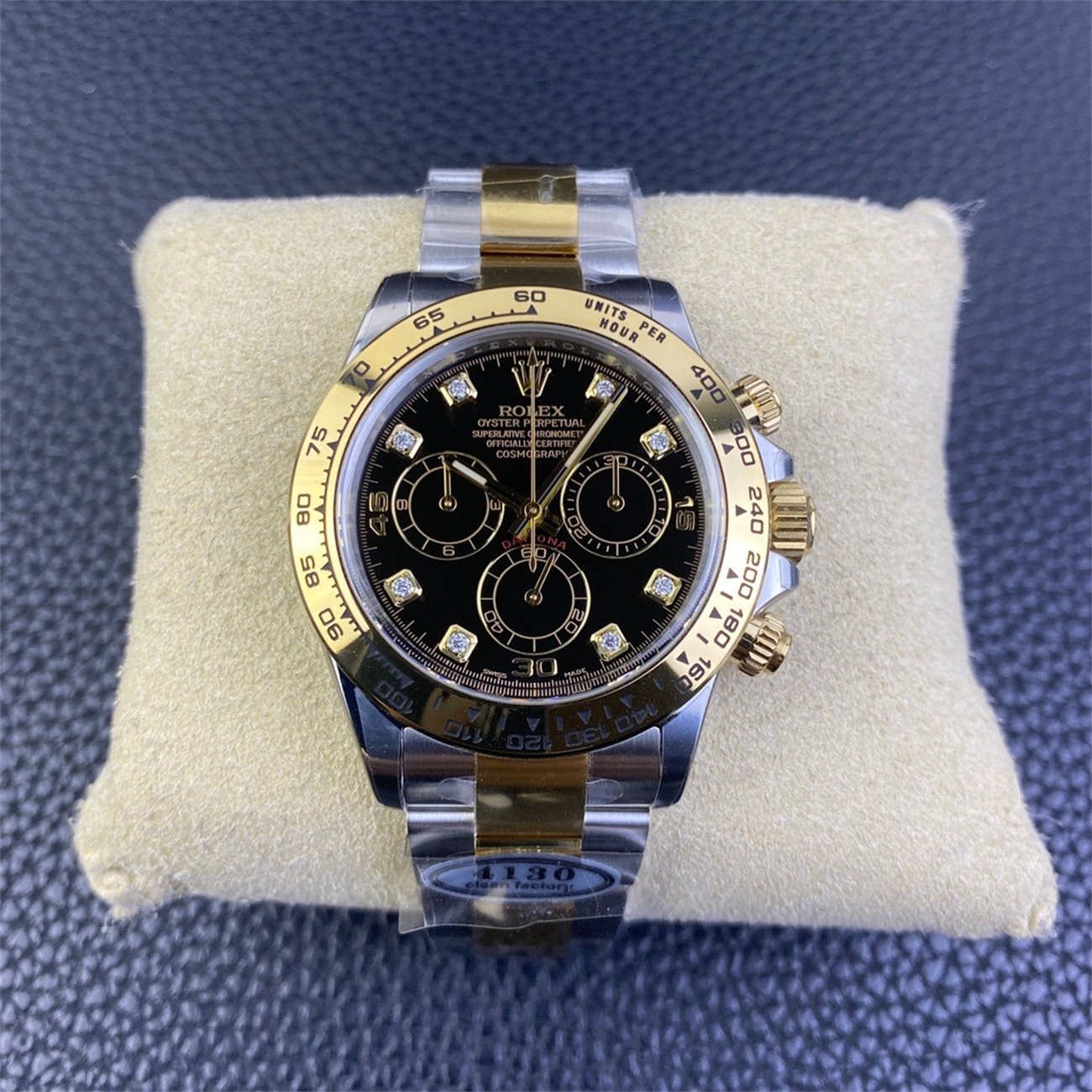 Rolex Daytona Diamond Dial Replica – 116503 Two Tone (Dandong 4130)