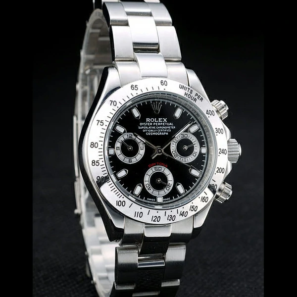 Rolex Daytona Lady Stainless Steel Case Black Dial Tachymeter new58741