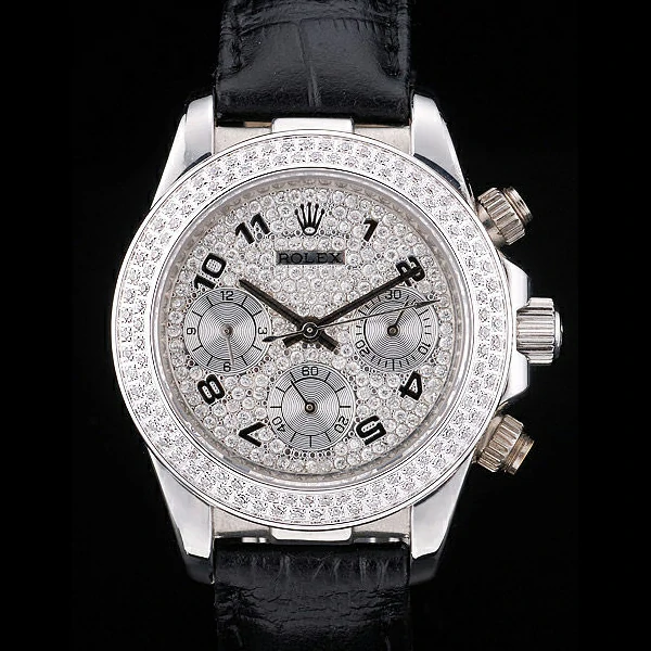 Rolex Daytona Lady Stainless Steel Case Crystal Studded Bezel Crystal Studded Dial new58737