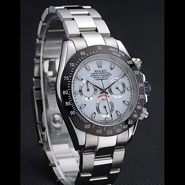 Rolex Daytona Stainless Steel Black Enameled Ice Blue Dial new58043