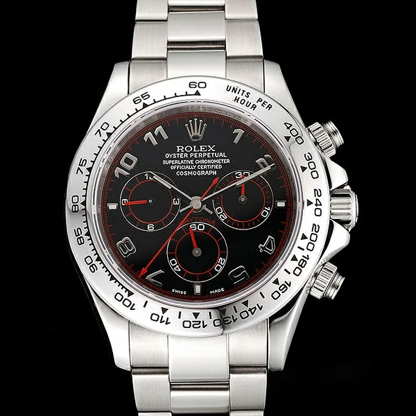 Rolex Daytona Stainless Steel Bracelet Black Dial new59242