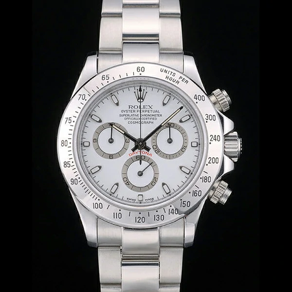 Rolex Daytona Stainless Steel Bracelet White Dial new59243