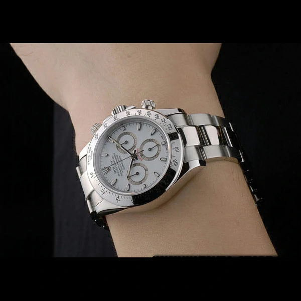 Rolex Daytona Stainless Steel Bracelet White Dial new59243