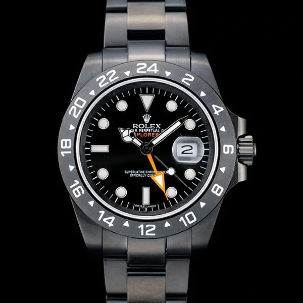 Rolex Explorer Black Ceramic Bezel Black Dial Tachymeter new58723