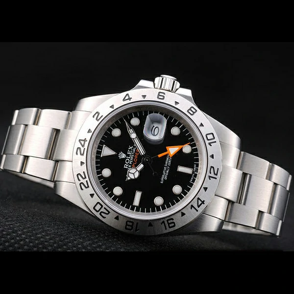 Rolex Explorer Stainless Steel Bezel Black Dial Tachymeter new58744