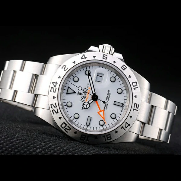 Rolex Explorer Stainless Steel Bezel White Dial Tachymeter new58743
