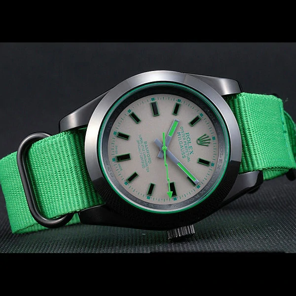 Rolex Milgauss Bamford Green Nylon Strap new59918