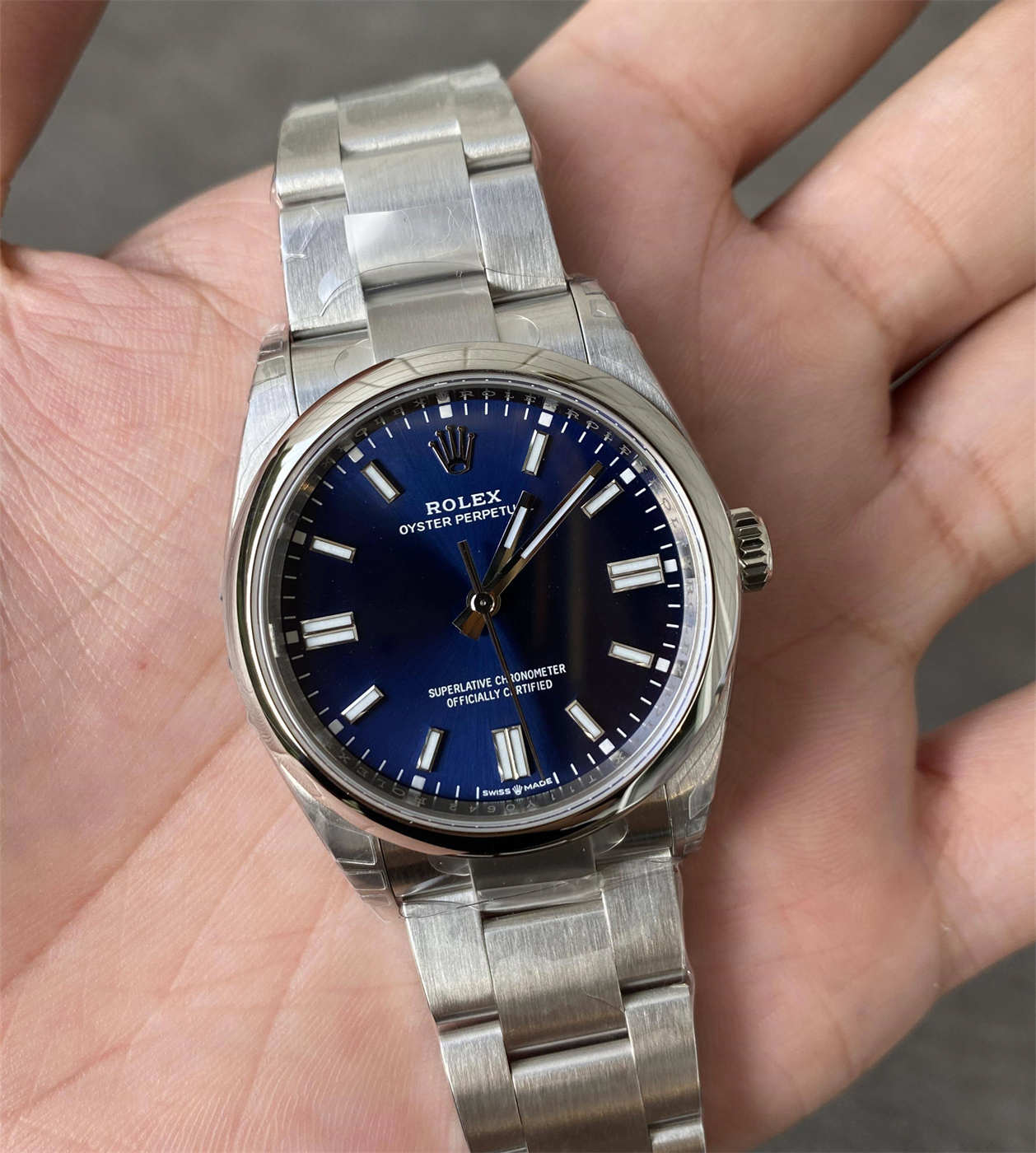 Rolex Oyster Perpetual 36 Blue Dial Replica – VS Factory 126000-0015 with Dandong 3230 Movement