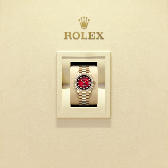 Rolex Replica Watch Datejust 31, 18k Yellow Gold, Diamond, 278288rbr-0041