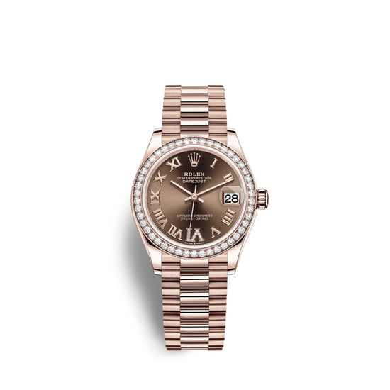 Rolex Replica Watch Datejust 31, 18kt Everose Gold, 278285RBR-0016