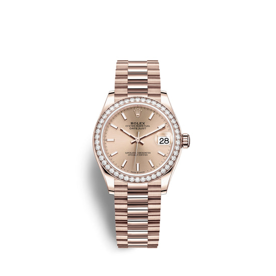 Rolex Replica Watch Datejust 31, 18kt Everose Gold, 278285RBR-0018