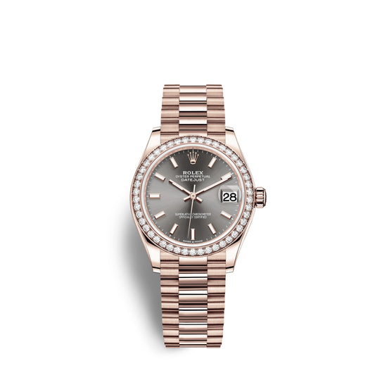 Rolex Replica Watch Datejust 31, 18kt Everose Gold, 278285RBR-0021