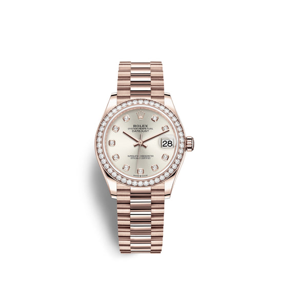Rolex Replica Watch Datejust 31, 18kt Everose Gold, 278285RBR-0030