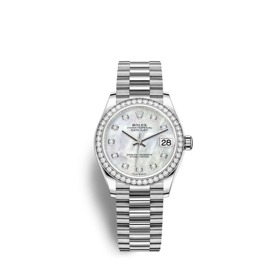 Rolex Replica Watch Datejust 31, 18kt White Gold, 278289RBR-0005
