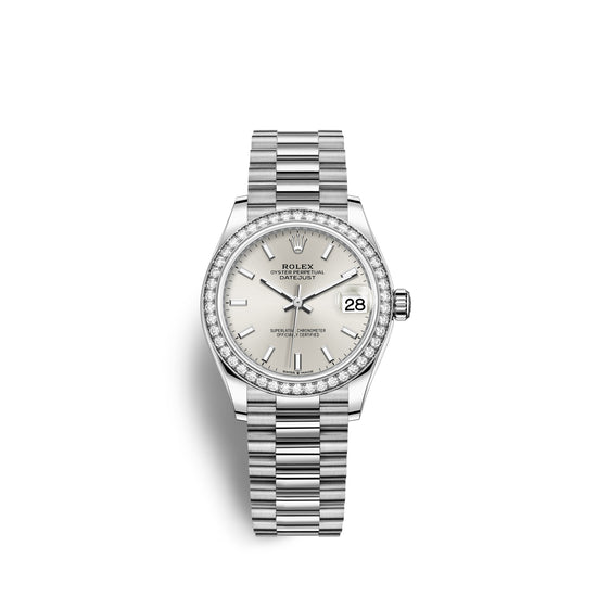 Rolex Replica Watch Datejust 31, 18kt White Gold, 278289RBR-0012