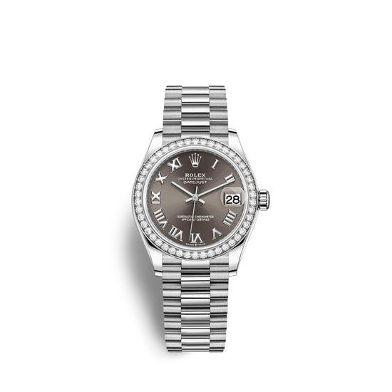 Rolex Replica Watch Datejust 31, 18kt White Gold, 278289RBR-0017