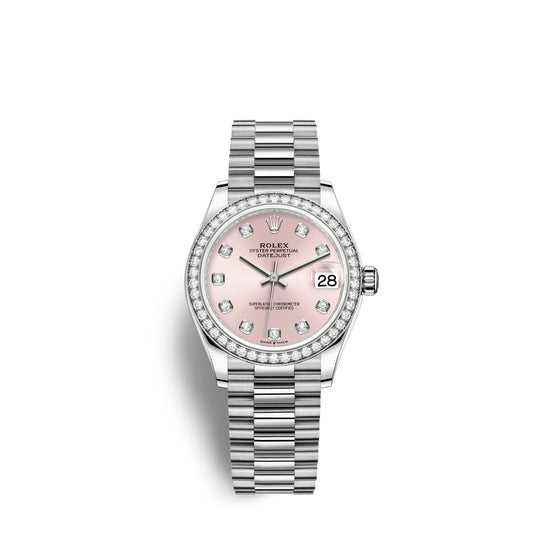 Rolex Replica Watch Datejust 31, 18kt White Gold, 278289RBR-0022