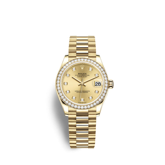 Rolex Replica Watch Datejust 31, 18kt Yellow Gold, 278288RBR-0005