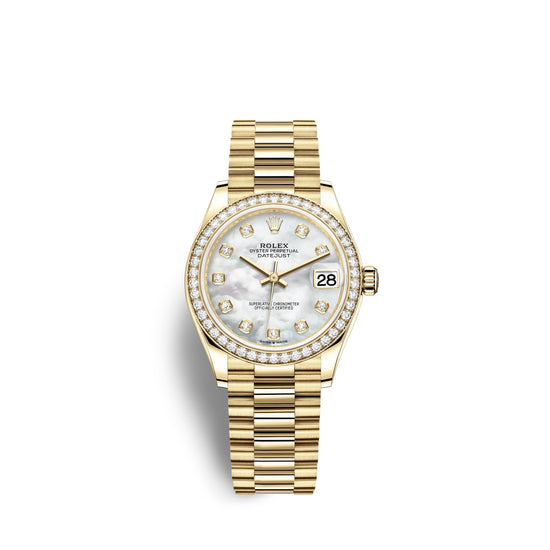 Rolex Replica Watch Datejust 31, 18kt Yellow Gold, 278288RBR-0006