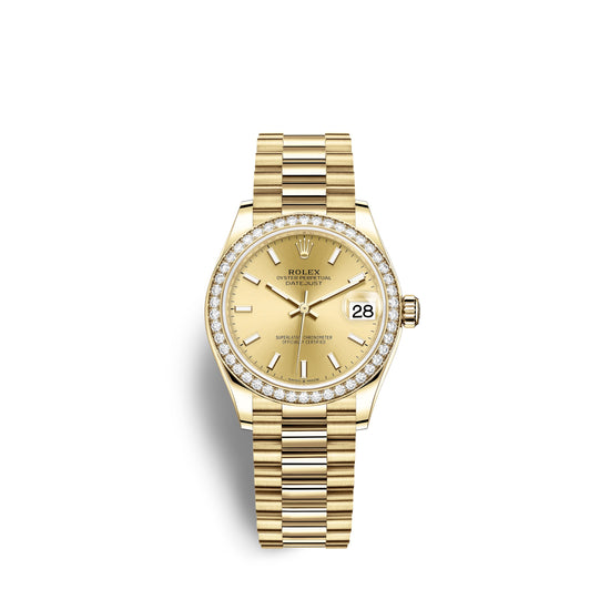 Rolex Replica Watch Datejust 31, 18kt Yellow Gold, 278288RBR-0022