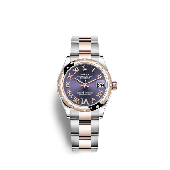 Rolex Replica Watch Datejust 31, Oystersteel, 18kt Everose Gold and diamonds, 278341RBR-0019