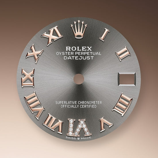 Rolex Replica Watch Datejust 31, Oystersteel, 18kt Everose Gold and diamonds, 278341RBR-0029