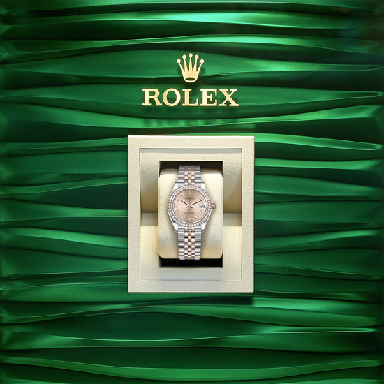 Rolex Replica Watch Datejust 31, Oystersteel, 18kt Everose Gold and diamonds, 278381RBR-0002
