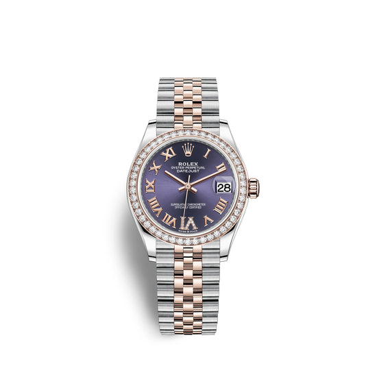 Rolex Replica Watch Datejust 31, Oystersteel, 18kt Everose Gold and diamonds, 278381RBR-0020