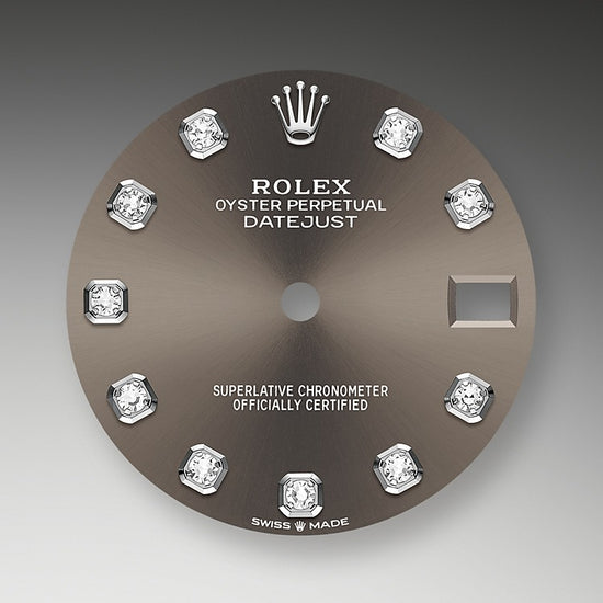 Rolex Replica Watch Datejust 31, Oystersteel, 18kt White Gold and diamonds, 278344RBR-0007
