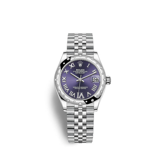 Rolex Replica Watch Datejust 31, Oystersteel, 18kt White Gold and diamonds, 278344RBR-0028