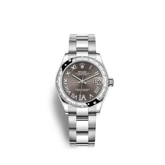 Rolex Replica Watch Datejust 31, Oystersteel, 18kt White Gold and diamonds, 278344RBR-0029