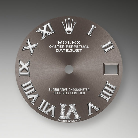 Rolex Replica Watch Datejust 31, Oystersteel, 18kt White Gold and diamonds, 278344RBR-0030