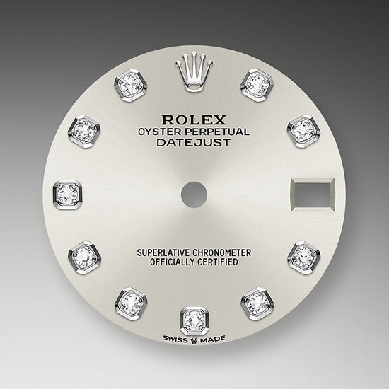 Rolex Replica Watch Datejust 31, Oystersteel, 18kt White Gold and diamonds, 278344RBR-0032