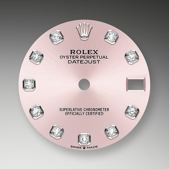 Rolex Replica Watch Datejust 31, Oystersteel, 18kt White Gold and diamonds, 278344RBR-0033
