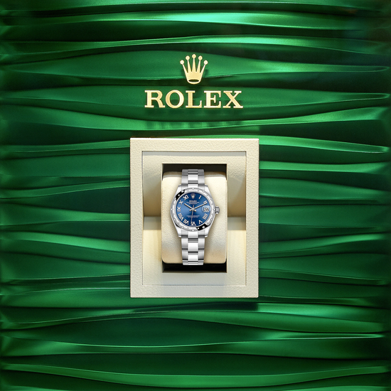 Rolex Replica Watch Datejust 31, Oystersteel, 18kt White Gold and diamonds, 278344RBR-0035
