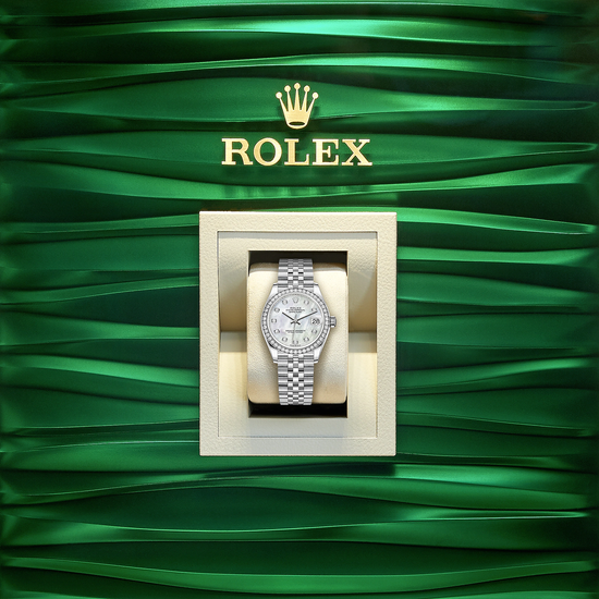 Rolex Replica Watch Datejust 31, Oystersteel, 18kt White Gold and diamonds, 278384RBR-0008