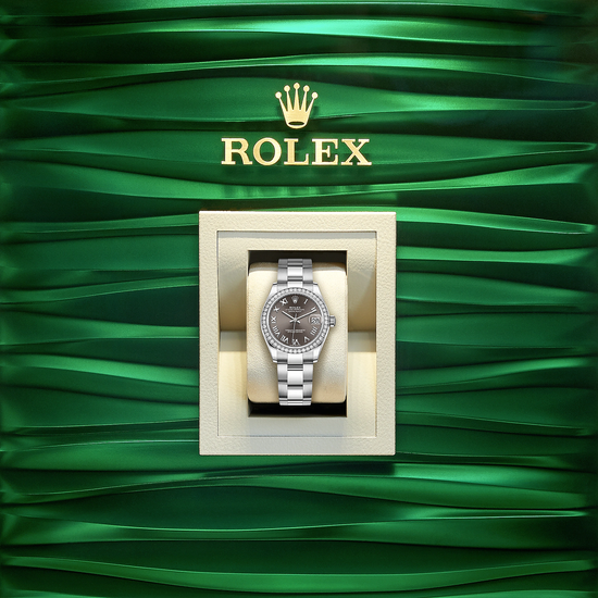 Rolex Replica Watch Datejust 31, Oystersteel, 18kt White Gold and diamonds, 278384RBR-0025