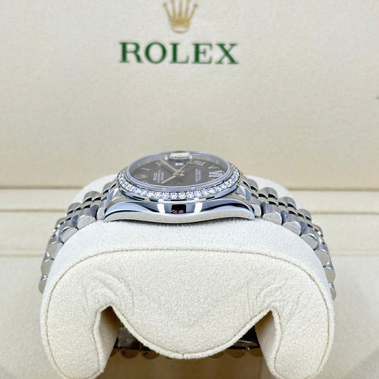 Rolex Replica Watch Datejust 31, Oystersteel, 18kt White Gold and diamonds, 278384RBR-0030