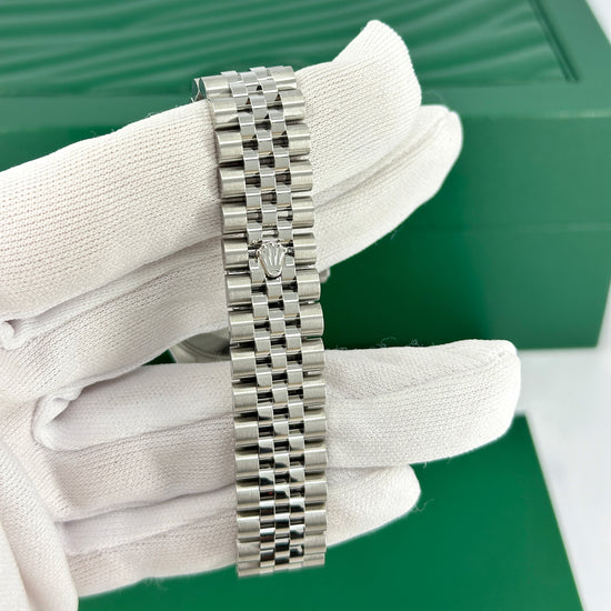 Rolex Replica Watch Datejust 31, Oystersteel, 18kt White Gold and diamonds, 278384RBR-0030