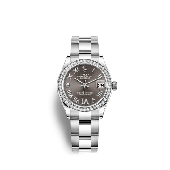 Rolex Replica Watch Datejust 31, Oystersteel, 18kt White Gold and diamonds, 278384RBR-0031