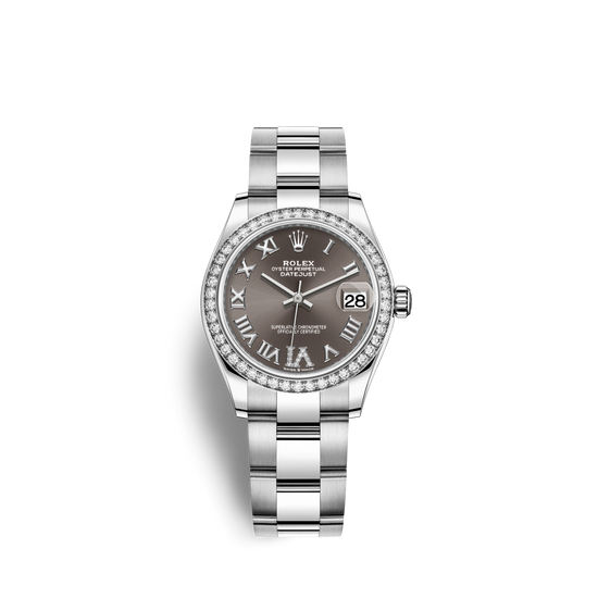 Rolex Replica Watch Datejust 31, Oystersteel, 18kt White Gold and diamonds, 278384RBR-0031