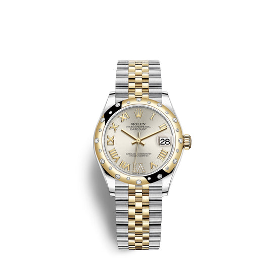 Rolex Replica Watch Datejust 31, Oystersteel, 18kt Yellow Gold and diamonds, 278343RBR-0004