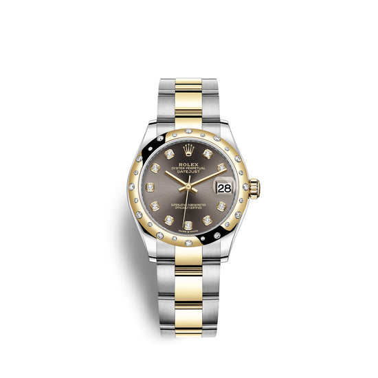 Rolex Replica Watch Datejust 31, Oystersteel, 18kt Yellow Gold and diamonds, 278343RBR-0021