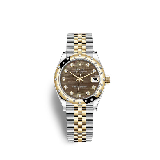 Rolex Replica Watch Datejust 31, Oystersteel, 18kt Yellow Gold and diamonds, 278343RBR-0024