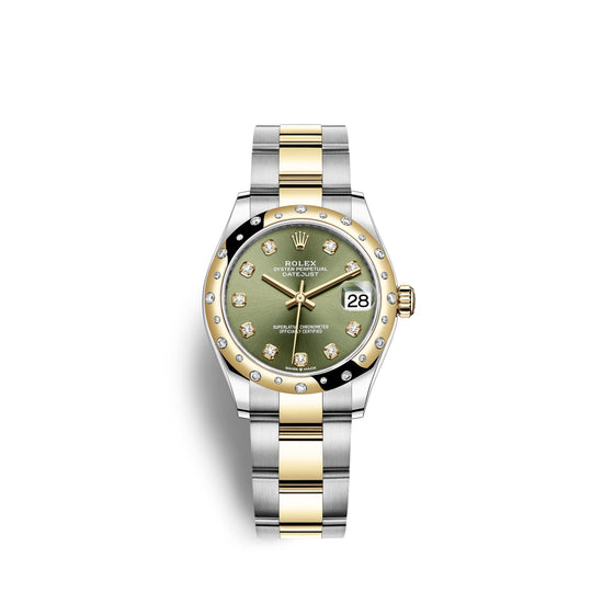 Rolex Replica Watch Datejust 31, Oystersteel, 18kt Yellow Gold and diamonds, 278343RBR-0029
