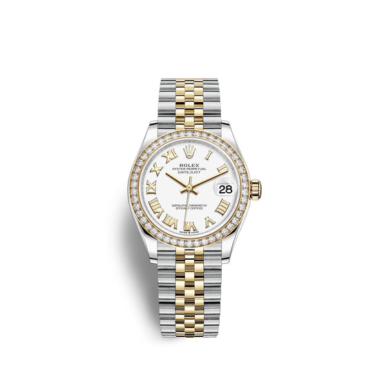 Rolex Replica Watch Datejust 31, Oystersteel, 18kt Yellow Gold and diamonds, 278383RBR-0002