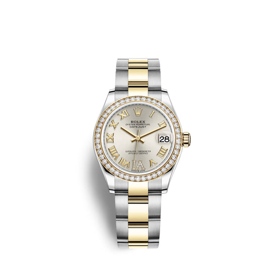 Rolex Replica Watch Datejust 31, Oystersteel, 18kt Yellow Gold and diamonds, 278383RBR-0003