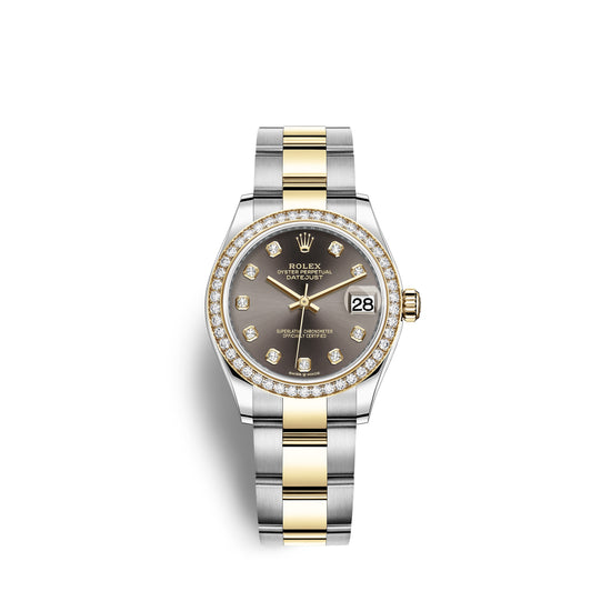 Rolex Replica Watch Datejust 31, Oystersteel, 18kt Yellow Gold and diamonds, 278383RBR-0021