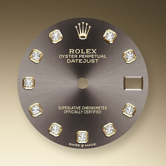 Rolex Replica Watch Datejust 31, Oystersteel, 18kt Yellow Gold and diamonds, 278383RBR-0021